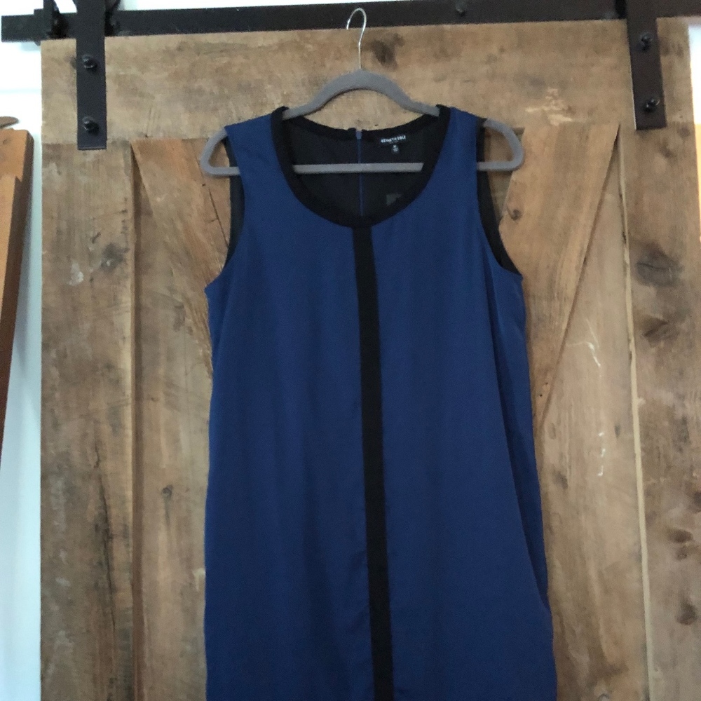 Kenneth Cole- Blue/Black dress (medium)